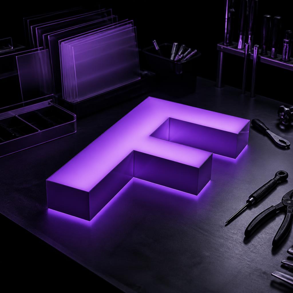 Taller de fabricación de letras luminosas 3D
